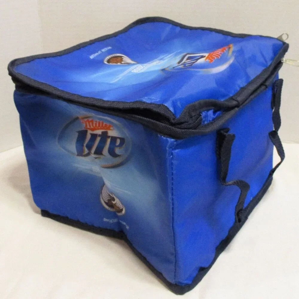Harley Davidson Bag Miller Lite Medium Outdoor BBQ Travel Vacation Cooler Bag